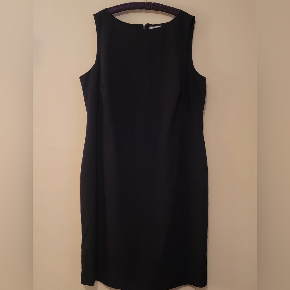 Liz Claiborne Black Sheath Dress 22W